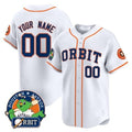 Custom Houston Astros Orbit Patch Vapor Premier Limited Jersey ¨C White KLUNKIM