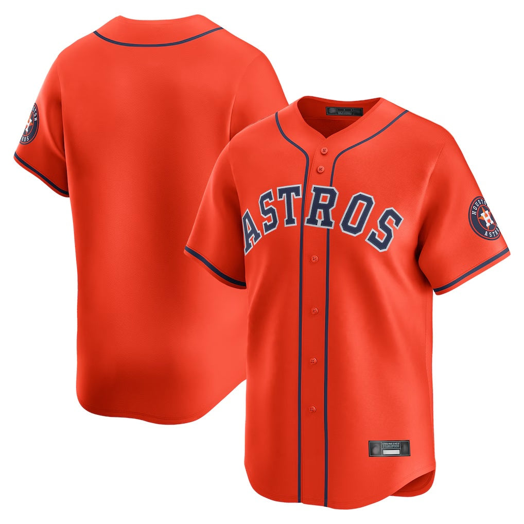 Houston Astros Blank Player Orange KLUNKIM Home Limited  Stitched Jerseys