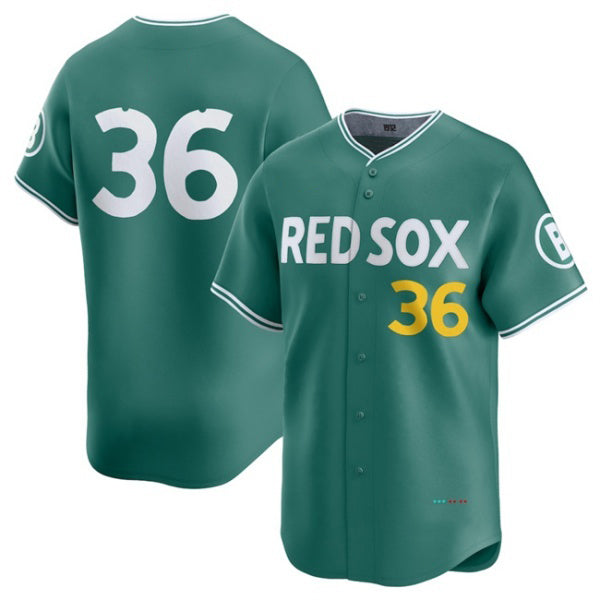 Boston Red Sox #36 Triston Casas Green KLUNKIM 2025 City Connect Limited Stitched Jersey