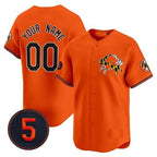 Custom Baltimore Orioles Robinson Patch Vapor Premier Limited Jersey V3 - Orange KLUNKIM