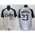 Chicago Cubs #23 Ryne Sandberg White Black KLUNKIM 'Gothic North Side Edition' Vapor Premier Limited Stitched Jersey