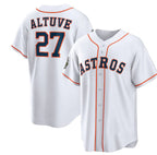Houston Astros #27 Jose Altuve White KLUNKIM 2022 World Series Home Stitched Jersey