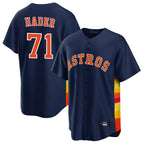 Houston Astros #71 Josh Hader Player Navy KLUNKIM Home Game Stitched Jerseys