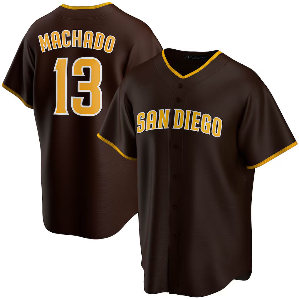 San Diego Padres #13 Manny Machado Brown KLUNKIM Alternate Replica Player Jersey