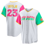 San Diego Padres #23 Fernando Tatis Jr. White KLUNKIM City Connect Replica Player Jersey