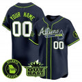 Custom Atlanta Braves Atliens Vapor Premier Limited Jersey ¨C All Stitched-Navy KLUNKIM