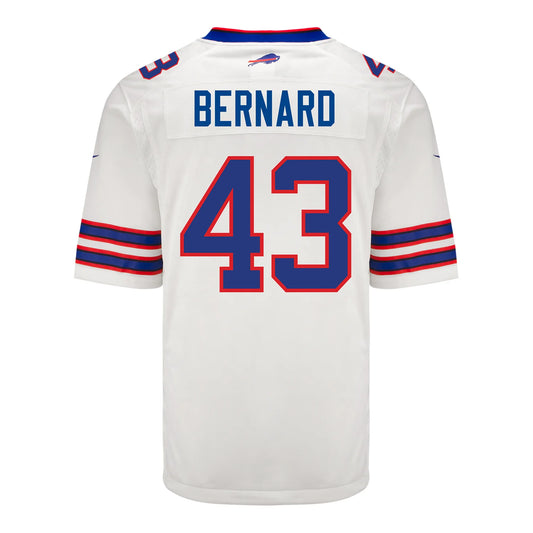 B.Bills #43 Terrel Bernard White Game Player Jersey Football Stitched American Jerseys