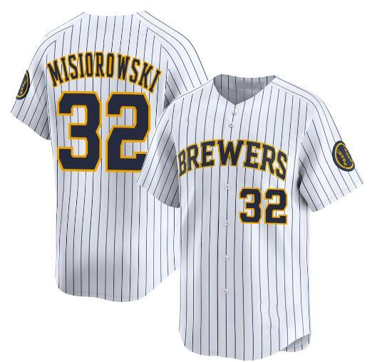 Milwaukee Brewers #32 Jacob Misiorowski White KLUNKIM Alternate Limited Stitched Jersey