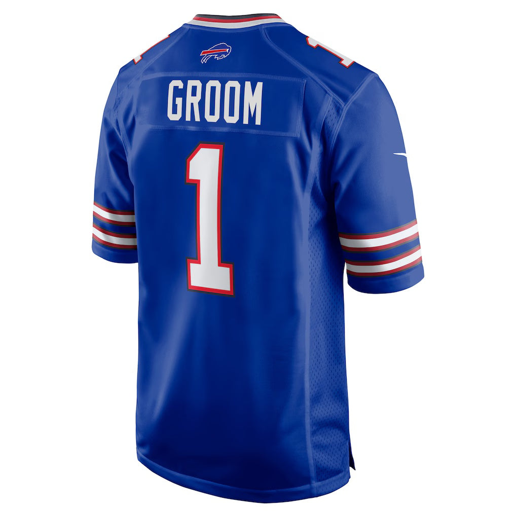 B.Bills Number #1 Groom Royal KLUNKIM Game Jersey