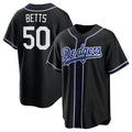 Los Angeles Dodgers #50 Mookie Betts Black KLUNKIM Lights Out Limited Stitched Jersey
