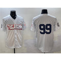 New York Yankees #99 Aaron Judge White KLUNKIM Bronx Graffiti Vapor Limited Stitched Jersey