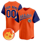 Custom Oakland Athletics x Dragon Ball Royal Orange KLUNKIM Vapor Premier Limited Jersey - All Stitched