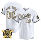 Custom Baltimore Orioles Armed Forces Day Vapor Premier Limited Jersey - White KLUNKIM