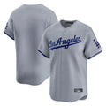 Los Angeles Dodgers Blank Player Gray KLUNKIM Limited Game Stitched Jerseys
