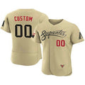 Custom Arizona Diamondbacks ACTIVE PLAYER 2021 Gold KLUNKIM City Connect Flex Base Stitched Jersey