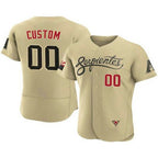 Custom Arizona Diamondbacks ACTIVE PLAYER 2021 Gold KLUNKIM City Connect Flex Base Stitched Jersey