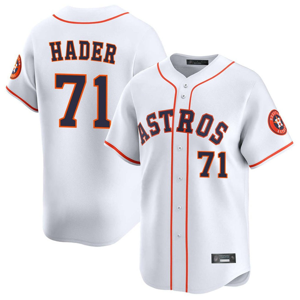 Houston Astros #71 Josh Hader Player White KLUNKIM Home Limited Stitched Jerseys