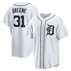 Detroit Tigers #31 Riley Greene White KLUNKIM Replica Player Jersey
