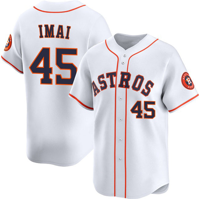Houston Astros #45 Tatsuya Imai White KLUNKIM 2026 Home Limited Stitched Jersey
