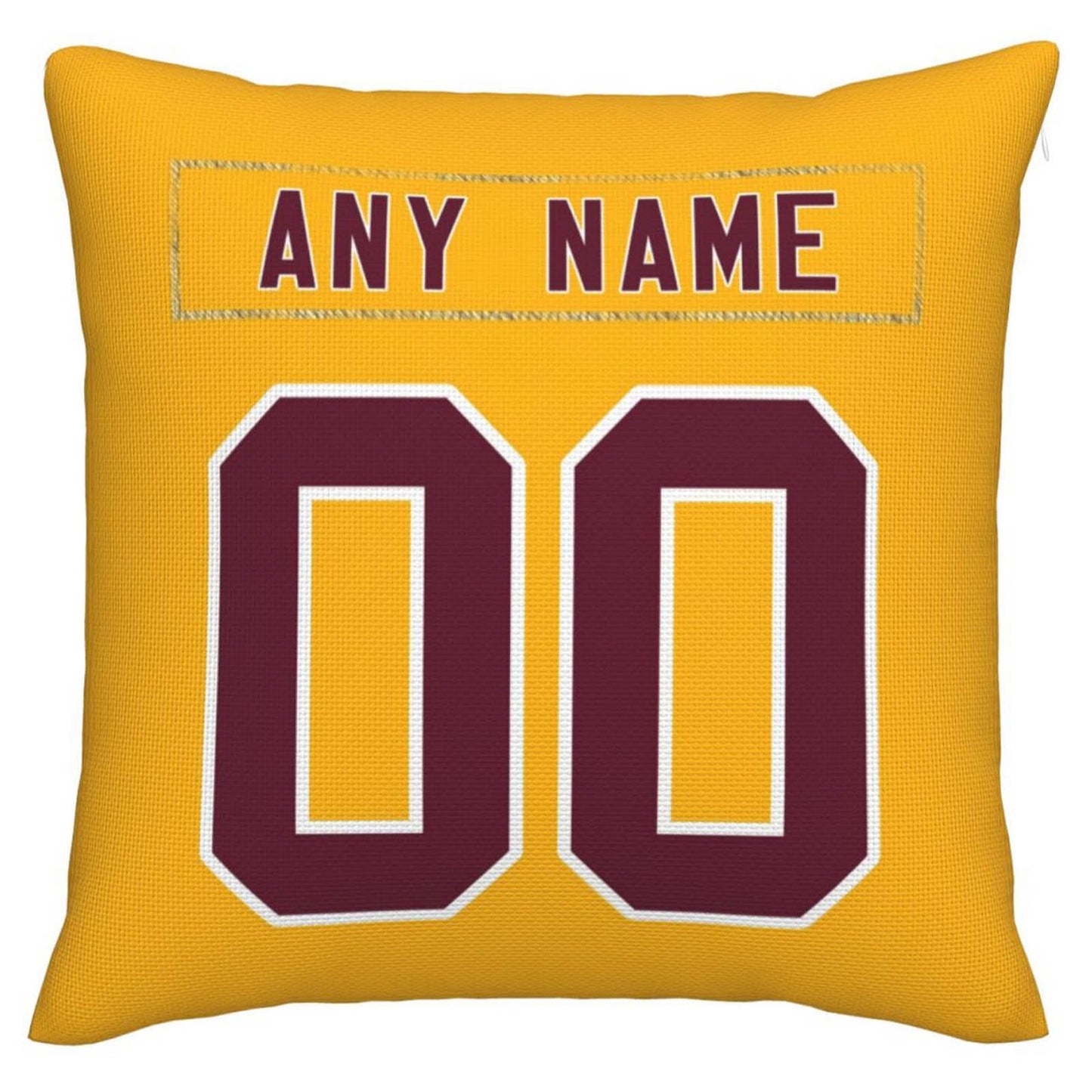 Custom W.Football Team Pillow Decorative Throw Pillow Case - Print Personalized Football Team Fans Name & Number Birthday Gift Football Pillows