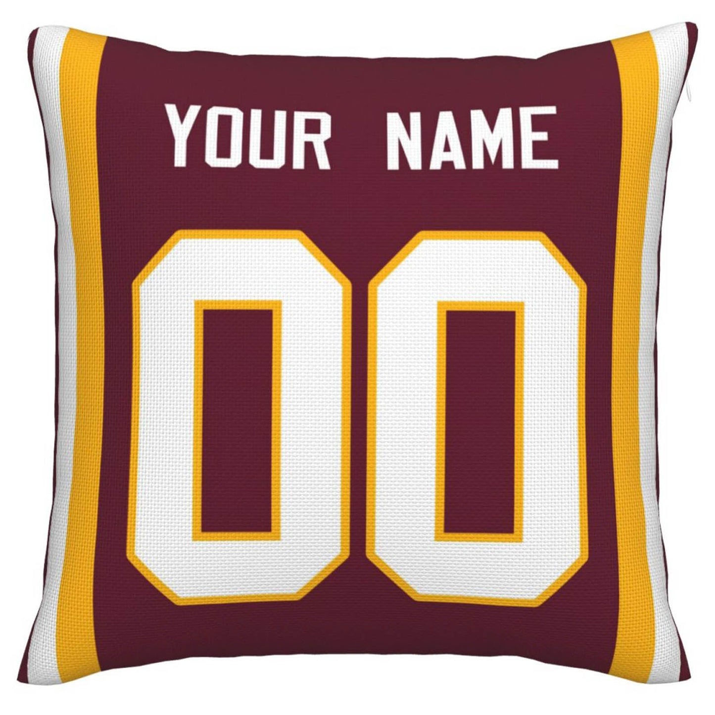 Custom W.Football Team Pillow Decorative Throw Pillow Case - Print Personalized Football Team Fans Name & Number Birthday Gift Football Pillows