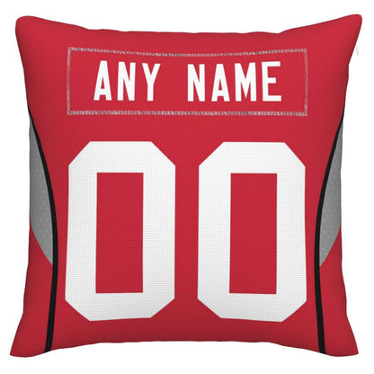 Custom SF.49ers Pillow Decorative Throw Pillow Case - Print Personalized Football Team Fans Name & Number Birthday Gift Football Pillows