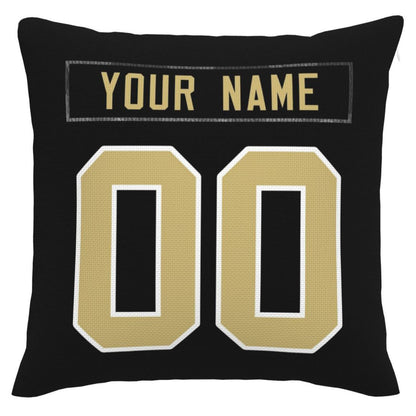 Custom NO.Saints Pillow Decorative Throw Pillow Case - Print Personalized Football Team Fans Name & Number Birthday Gift Football Pillows