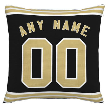 Custom NO.Saints Pillow Decorative Throw Pillow Case - Print Personalized Football Team Fans Name & Number Birthday Gift Football Pillows