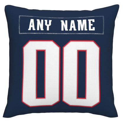 Custom NE.Patriots Pillow Decorative Throw Pillow Case - Print Personalized Football Team Fans Name & Number Birthday Gift Football Pillows