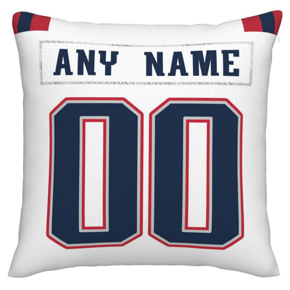 Custom NE.Patriots Pillow Decorative Throw Pillow Case - Print Personalized Football Team Fans Name & Number Birthday Gift Football Pillows