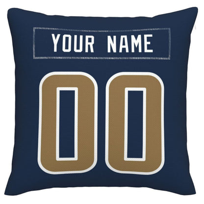 Custom LA.Rams Pillow Decorative Throw Pillow Case - Print Personalized Football Team Fans Name & Number Birthday Gift Football Pillows