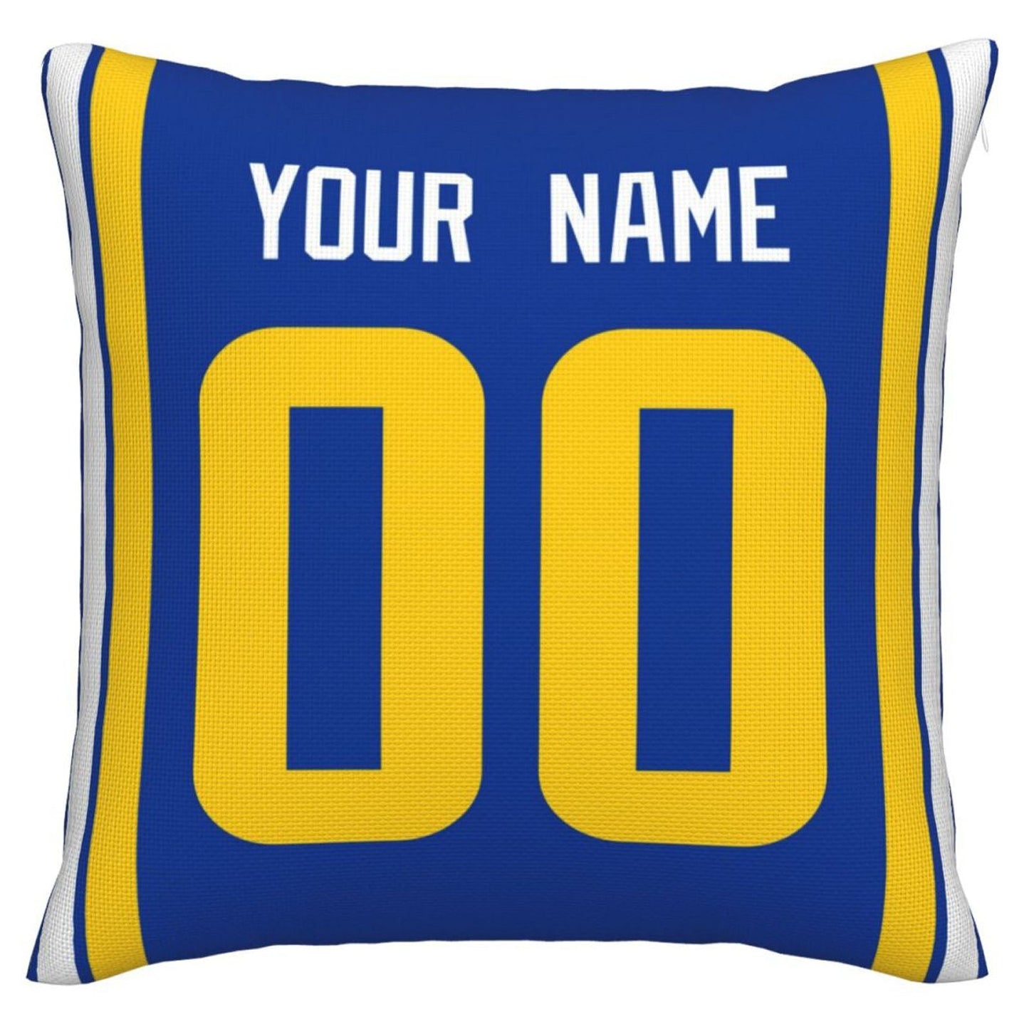 Custom LA.Rams Pillow Decorative Throw Pillow Case - Print Personalized Football Team Fans Name & Number Birthday Gift Football Pillows