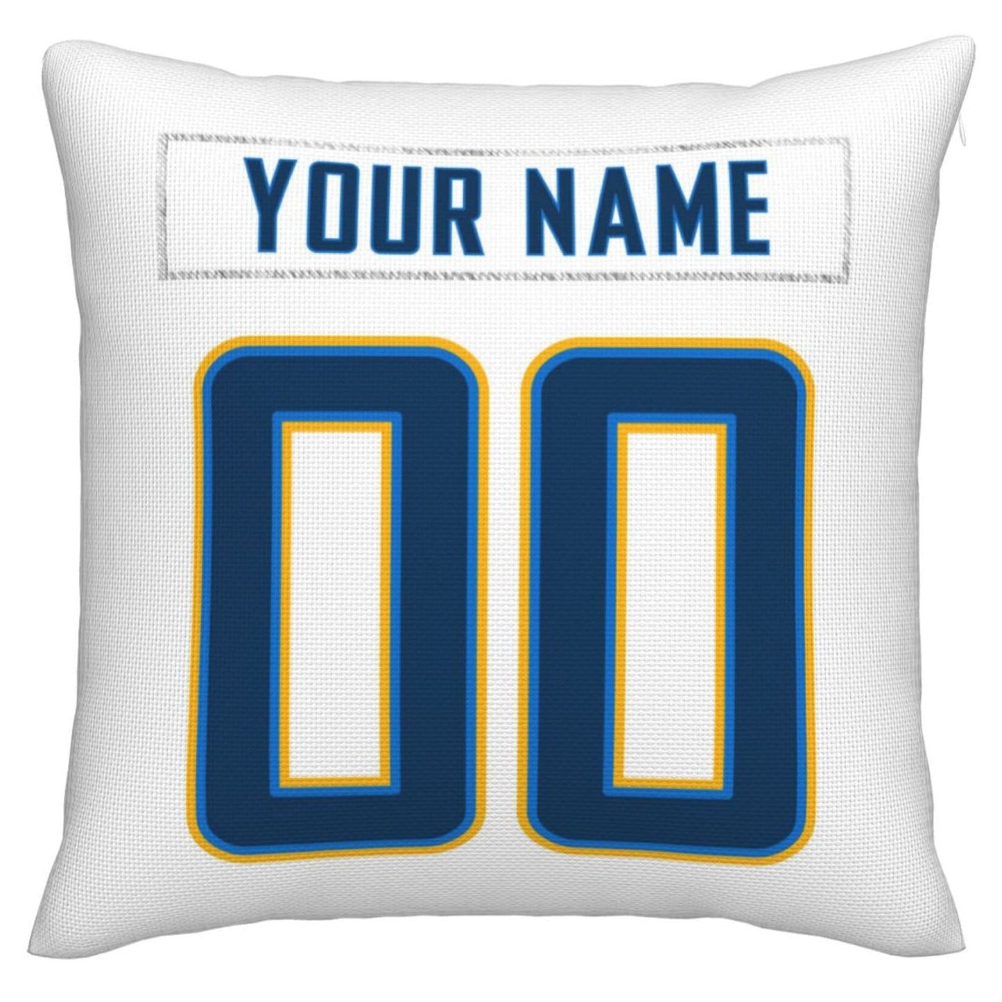 Custom LA.Chargers Pillow Decorative Throw Pillow Case - Print Personalized Football Team Fans Name & Number Birthday Gift Football Pillows