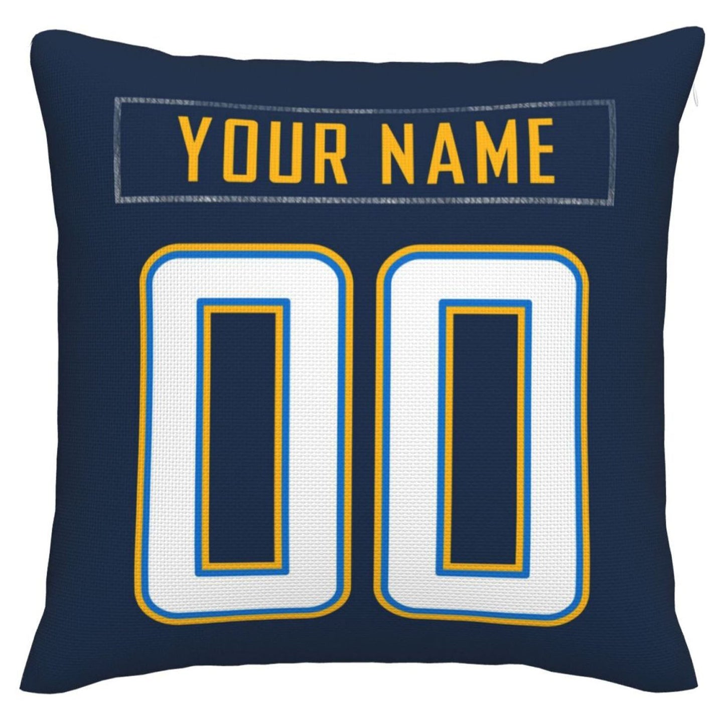 Custom LA.Chargers Pillow Decorative Throw Pillow Case - Print Personalized Football Team Fans Name & Number Birthday Gift Football Pillows