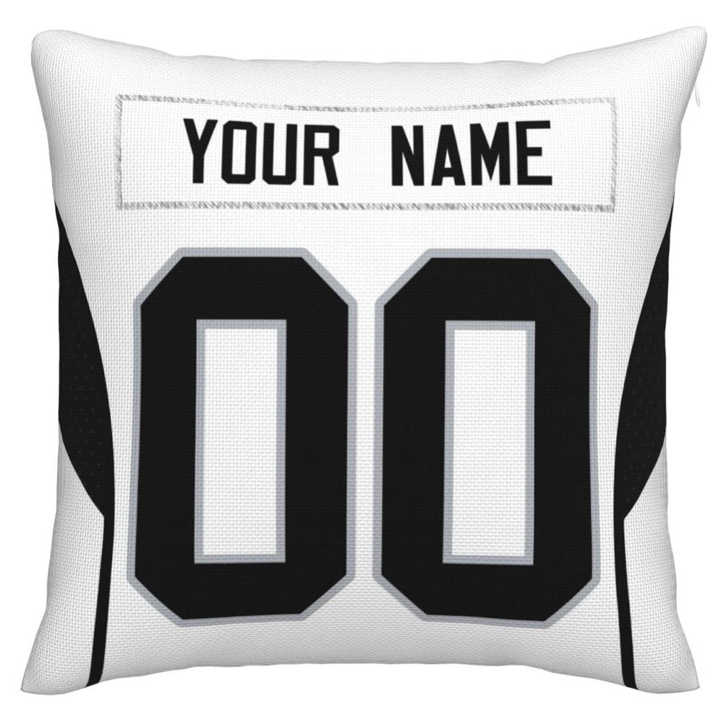 Custom LV.Raiders Pillow Decorative Throw Pillow Case - Print Personalized Football Team Fans Name & Number Birthday Gift Football Pillows