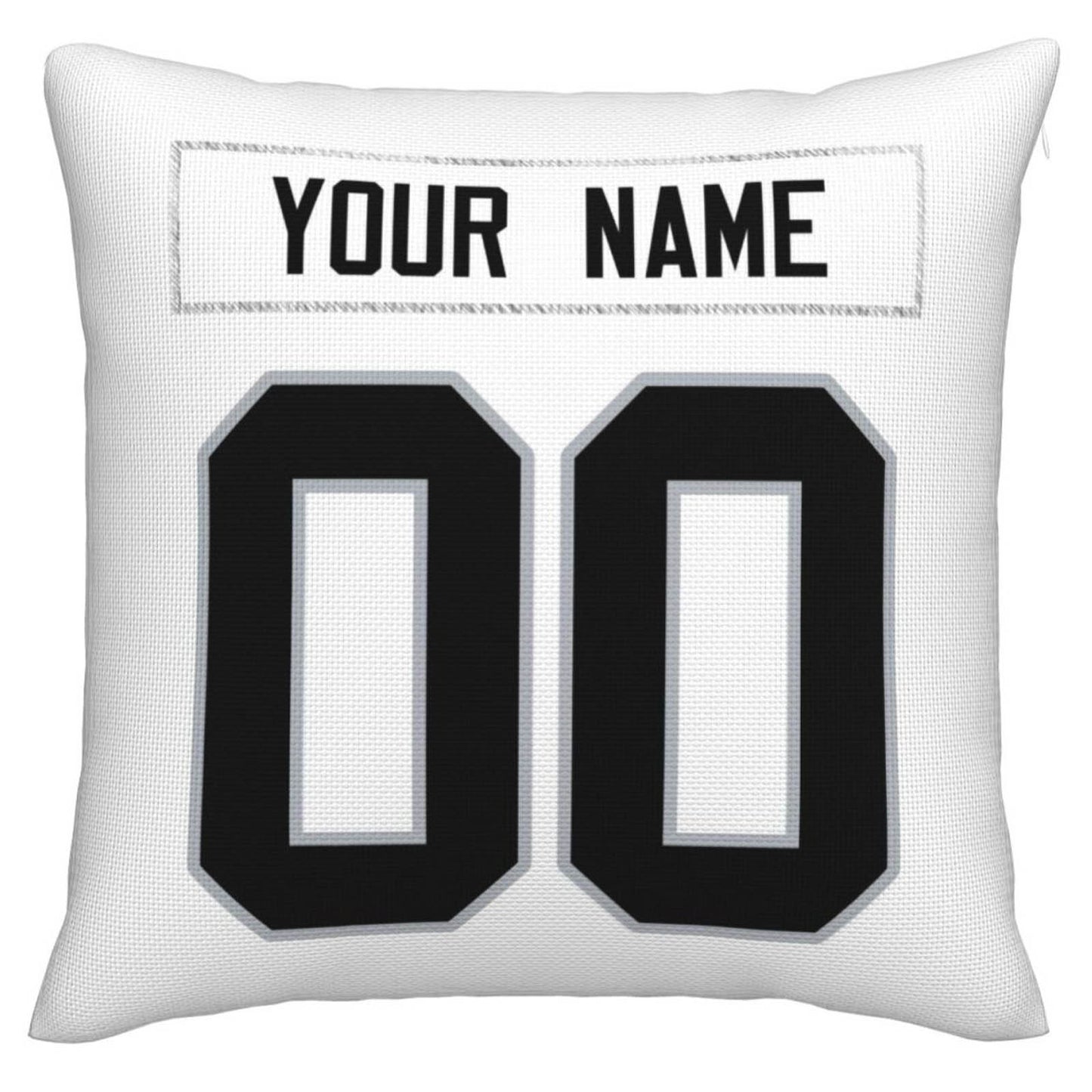 Custom LV.Raiders Pillow Decorative Throw Pillow Case - Print Personalized Football Team Fans Name & Number Birthday Gift Football Pillows