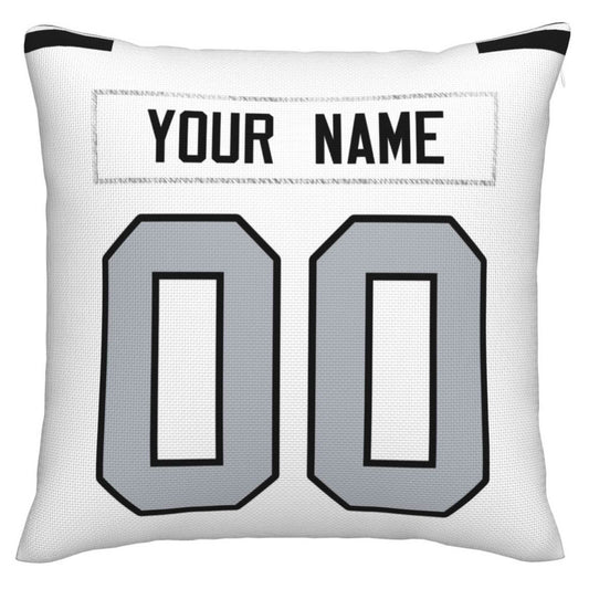 Custom LV.Raiders Pillow Decorative Throw Pillow Case - Print Personalized Football Team Fans Name & Number Birthday Gift Football Pillows