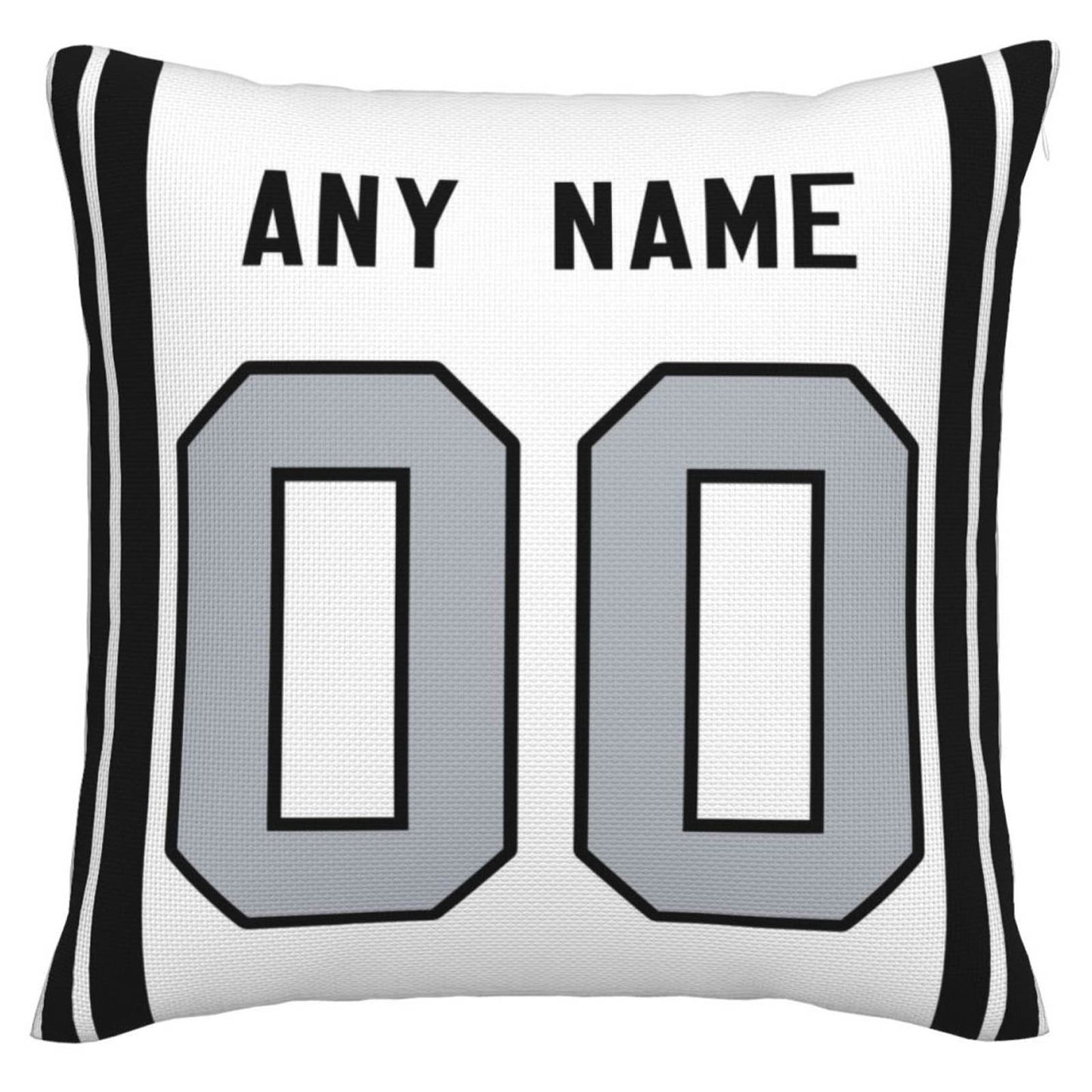 Custom LV.Raiders Pillow Decorative Throw Pillow Case - Print Personalized Football Team Fans Name & Number Birthday Gift Football Pillows