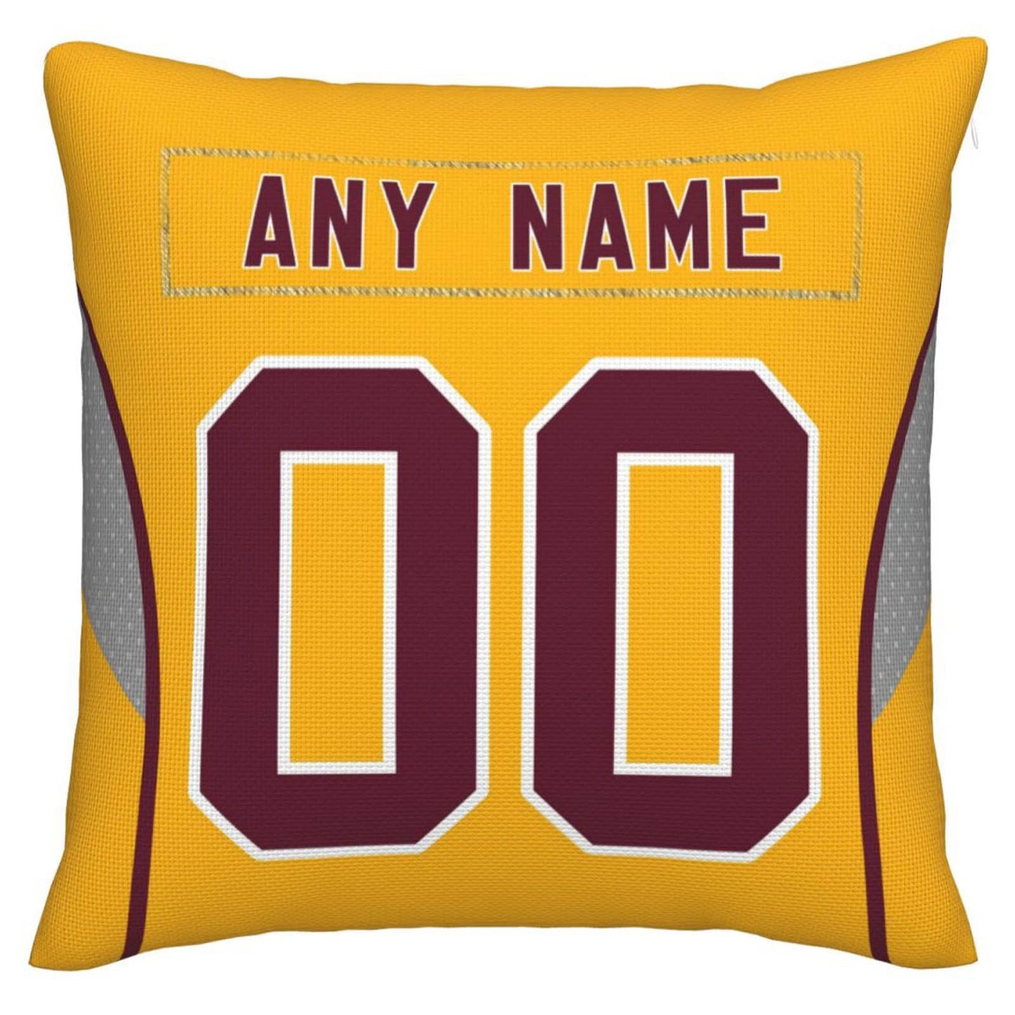 Custom W.Football Team Pillow Decorative Throw Pillow Case - Print Personalized Football Team Fans Name & Number Birthday Gift Football Pillows