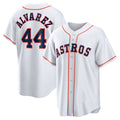 Houston Astros #44 Yordan ¨¢lvarez White KLUNKIM Home Replica Player Jersey