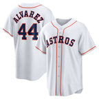 Houston Astros #44 Yordan ¨¢lvarez White KLUNKIM Home Replica Player Jersey
