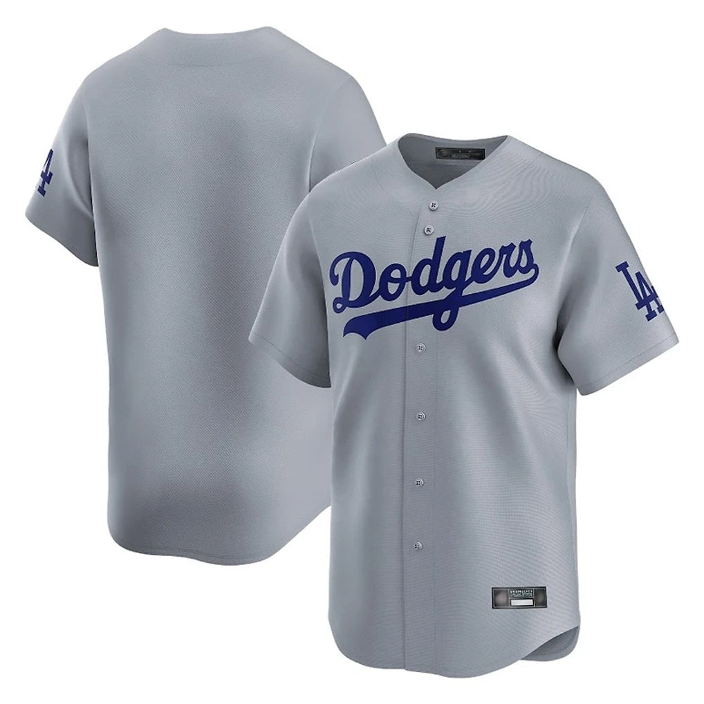 Los Angeles Dodgers Blank Player Gray KLUNKIM Limited Home Stitched Jerseys