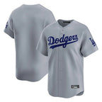 Los Angeles Dodgers Blank Player Gray KLUNKIM Limited Home Stitched Jerseys