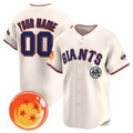 Custom San Francisco Giants x Dragon Ball Cream KLUNKIM Vapor Premier Limited Jersey - All Stitched