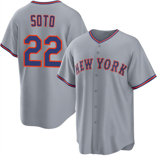 New York Mets #22 Juan Soto Gray KLUNKIM 2025 Limited Stitched Jersey