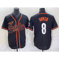 Baltimore Orioles #8 Cal Ripken Jr Black KLUNKIM Cool Base Stitched Jersey