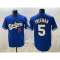 Los Angeles Dodgers #5 Freddie Freeman Royal KLUNKIM Limited Stitched Jersey