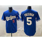 Los Angeles Dodgers #5 Freddie Freeman Royal KLUNKIM Limited Stitched Jersey