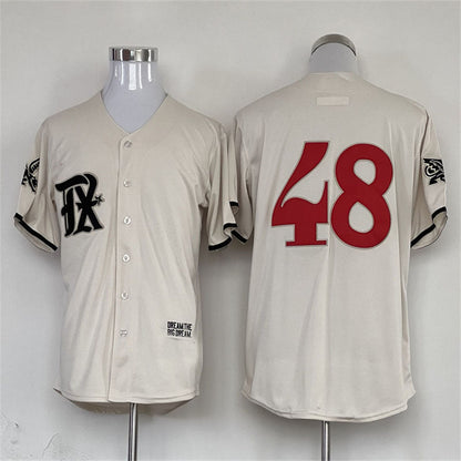 Texas Rangers #48 Cream 2023 City Connect Authentic Jersey Baseball Jerseys