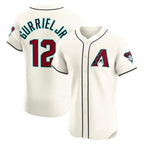 Arizona Diamondbacks #12 Lourdes Gurriel Jr. Cream KLUNKIM Home Elite Jersey